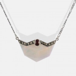 NACRE NECKLACE STERLING SILVER