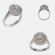 BOUQUET RING 18K WHITE GOLD