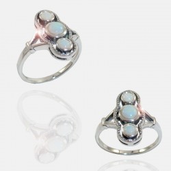 TRIOPALE RING STERLING SILVER