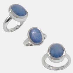 STAR RING SAPPHIRE STERLING SILVER