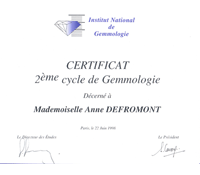 1998 - Certificat 2ème cycle ING - Paris